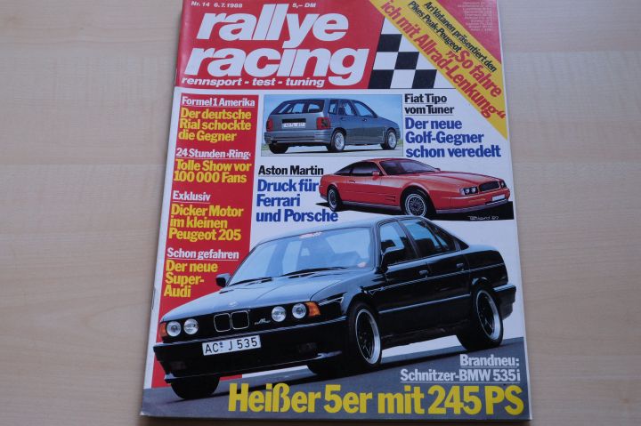 Deckblatt Rallye Racing (14/1988)